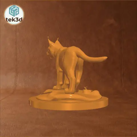 The Elusive Lynx: Majestic Wild Cat 3D Model