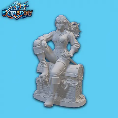 Stylized Pirate Girl Character