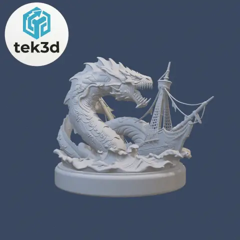Kraken: Terror of the Deep Sea Diorama 3D Model