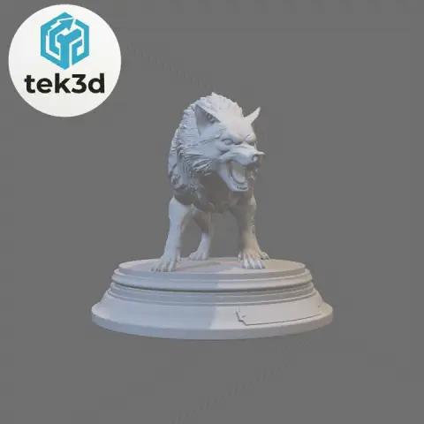 The Alpha Predator: Commanding Wolf 3D Model