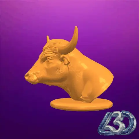 Powerful Bull Statue