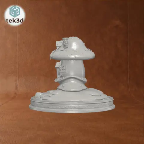 The Wanderer’s Haven: Magical Mushroom Snail 3D Model