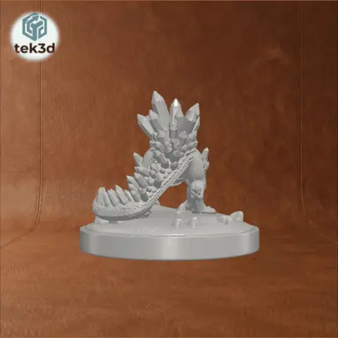 Crystalback Dragon: Guardian of the Geodes 3D Model