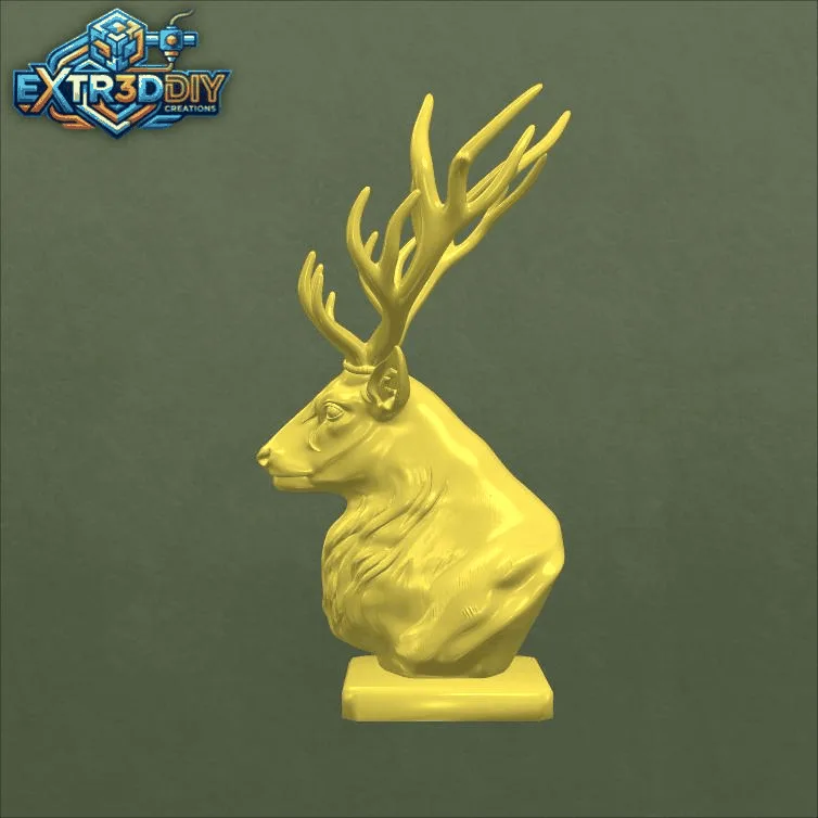 Realistic Deer Bust_y.gif