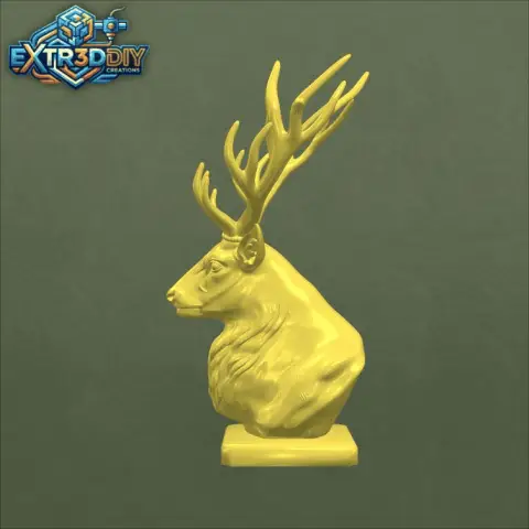 Realistic Deer Bust