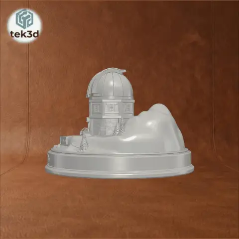 The Celestial Observatory: Stargazer’s Diorama 3D Model