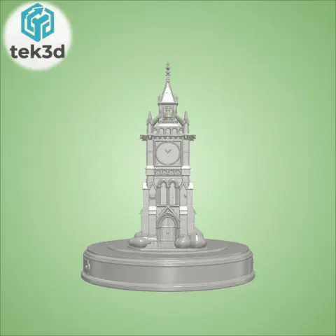 The Timeless Sentinel Classic Clock Tower 3D Model