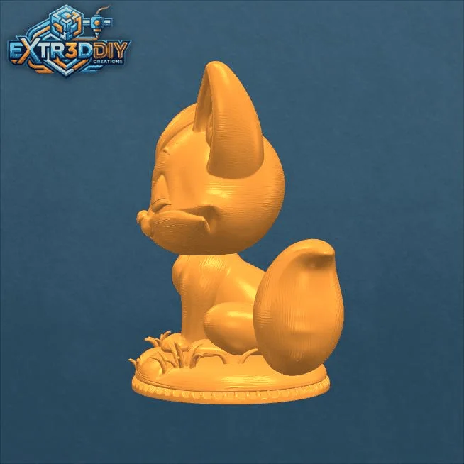 Cute Fox Character – Stylized 3D Print_y.gif
