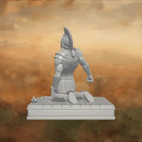 The Fallen Spartan Heroic Demise 3D Model