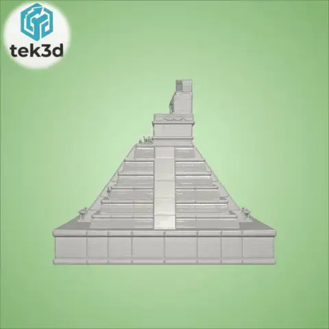 Secrets of the Jungle Ancient Mayan Temple 3D Model