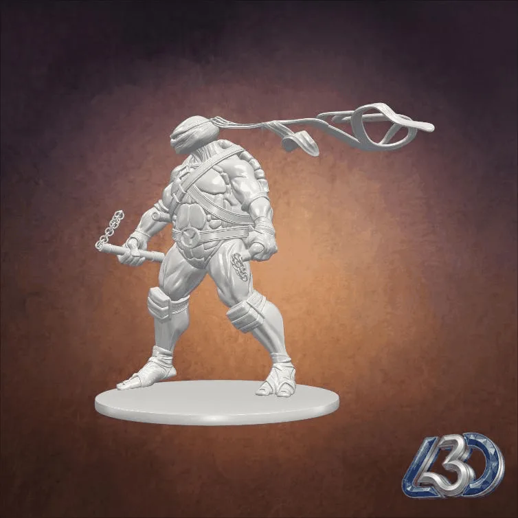 Michelangelo Ninja Turtle Statue_y.gif