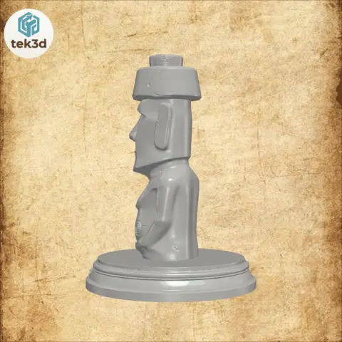The Moai Guardian of Easter Island 3D Model