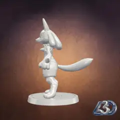 Textured Lucario Pokémon Statue_y.gif