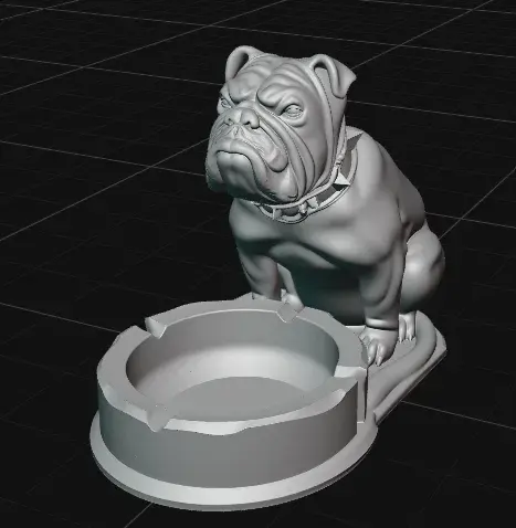 Bulldog ashtray