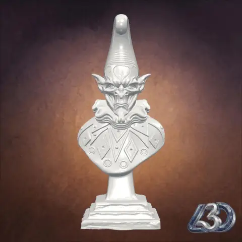 Dark Fantasy Evil Jester Bust