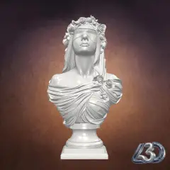Veiled Lady with Roses Bust_y.gif
