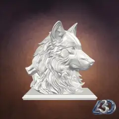 Majestic Wolf Bust_y.gif