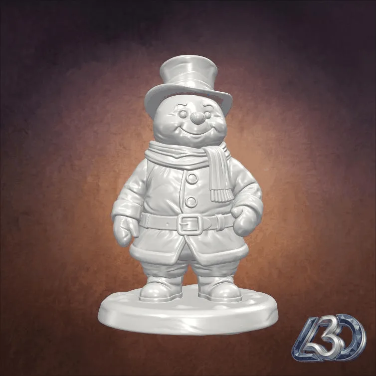 Cute Snowman with Top Hat_y.gif