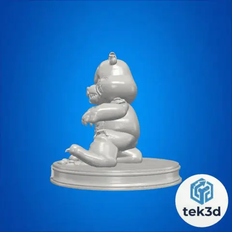 The Cursed Bear: Evil Care Bear Monster 3D Model