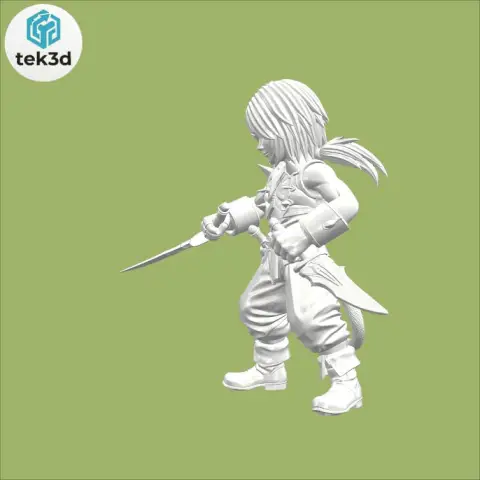 Zidane Tribal: Final Fantasy IX Hero 3D Model