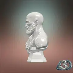 God Of War Kratos Bust_y.gif
