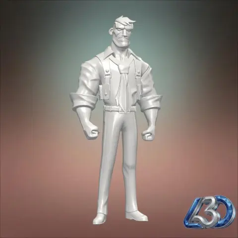 Noir Detective Figure