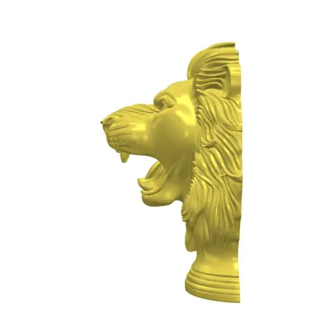 Roaring Lion Wall Mount Bust