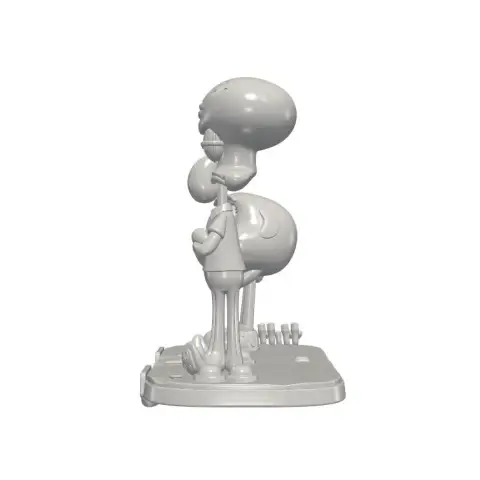 Squidward & Darwin: Bikini Bottom & Elmore Crossover Collectible 3D Model
