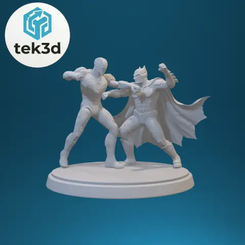 Iron Man vs. Batman: The Ultimate Superhero Clash 3D Model