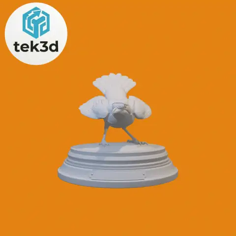 Kaleidoscope Bird: Whimsical Aviator 3D Model